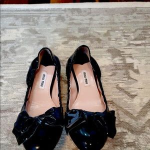 Miu Miu patent leather ballerinas
